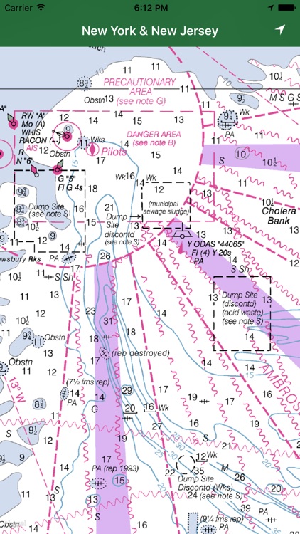 Marine: New York and New Jersey GPS nautical chart