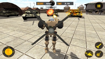 How to cancel & delete US Army Helicopter Robot Transform: Destroy Enemy from iphone & ipad 3