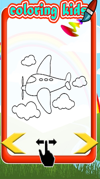 Airplane Drawing Games Coloring Book