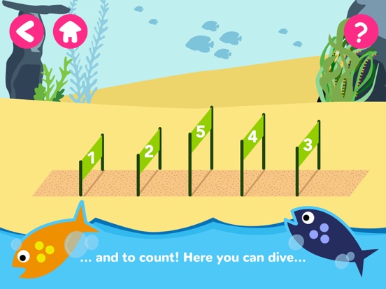 Math Tales Ocean: stories and games for kids iPad app afbeelding 4