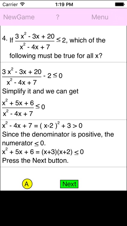Graduate Equation Practice screenshot-4