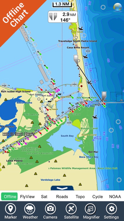 Marine : Florida to Mexico HD - GPS Map Navigator