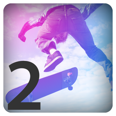 3D SkateBoard Half-Pipe Juggle Trick Pocket Game 2