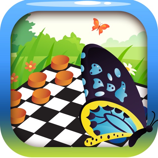 Butterfly Themes Checkers Board Puzzles Games Pro icon