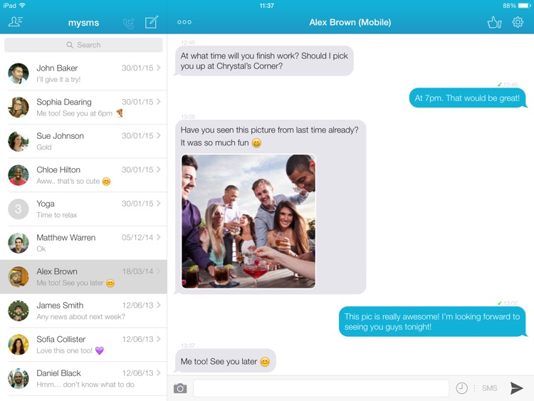 mysms - SMS Messenger & SMS Texting screenshot-0