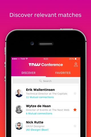 TNW Conference 2017 – Networking made easy screenshot 2