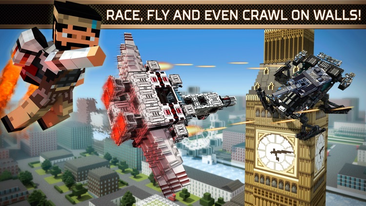 Blocky Cars Online — 3D shooting game screenshot-3