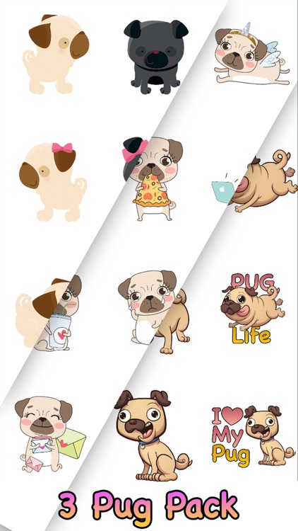 PugLife - Pug Emoji & Stickers