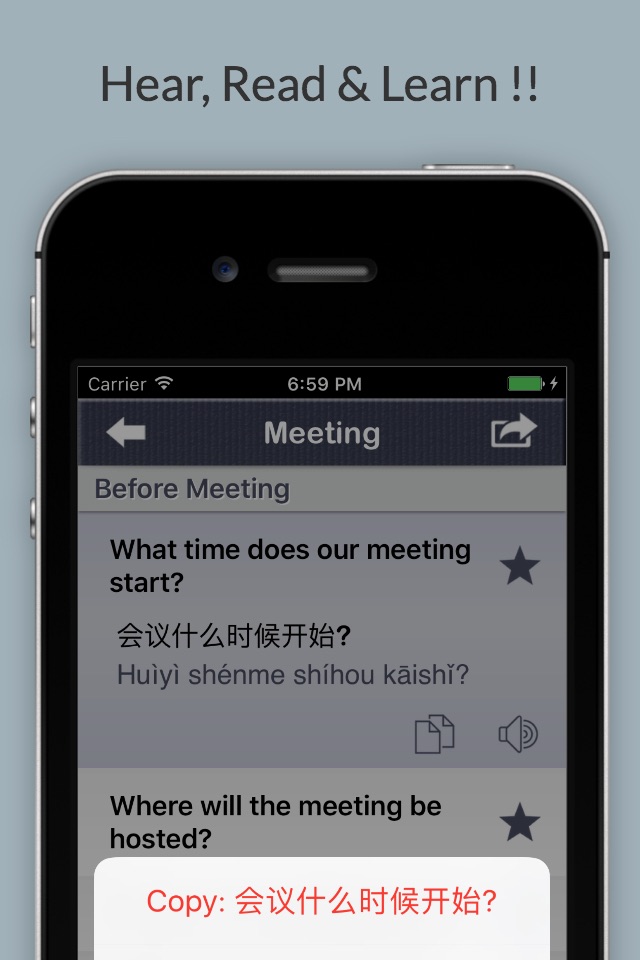 Business Chinese - Phrases, Words & Vocabulary screenshot 4