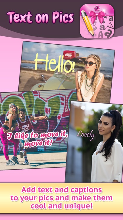 Text on Pics: Photo Write Editor & Selfie Captions
