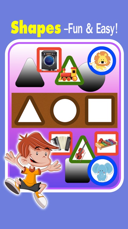 Toddler kids learning with 3 in 1 educational game