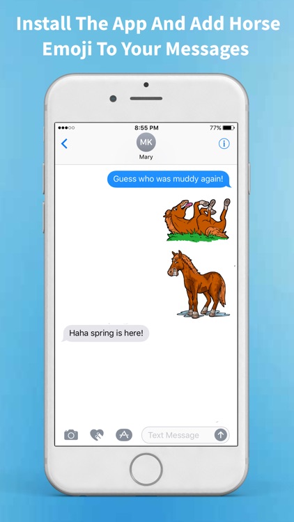 Horse Emoji - Cute Horse Stickers