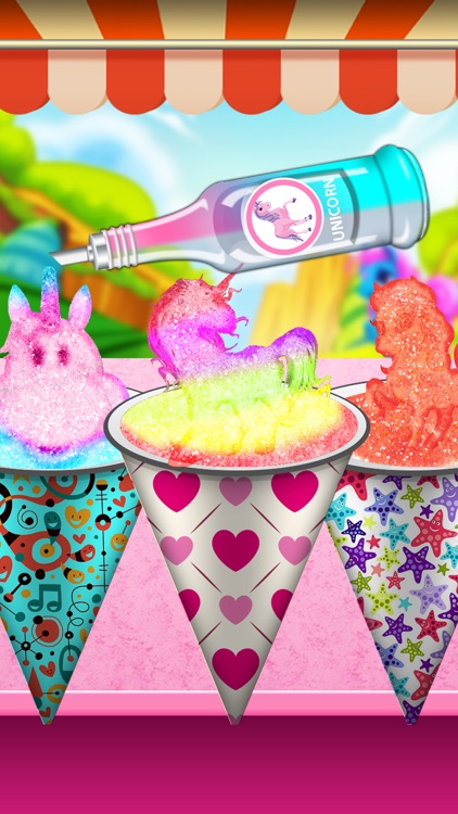 Glowing Snow Cone Rainbow Maker DIY Summer Dessert screenshot-3