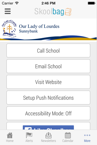 Our Lady of Lourdes Sunnybank - Skoolbag - náhled