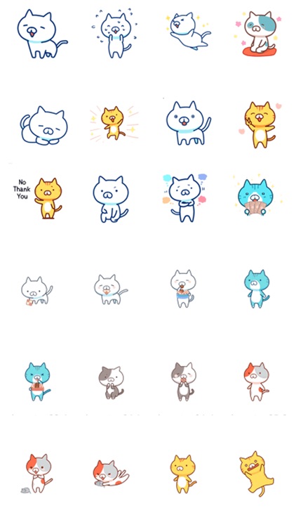 Kawaii cat stickers - useful in variety of ways