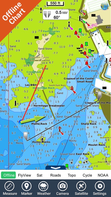 Marine: Basse Normandie HD - GPS Map Navigator