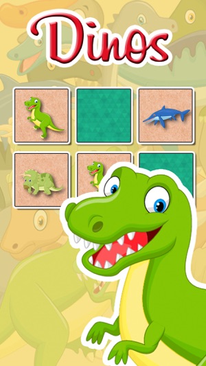 Dinosaurus Find the Pairs Learning & memo Game(圖1)-速報App