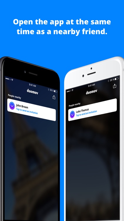 Duomov: make videos with nearby friends