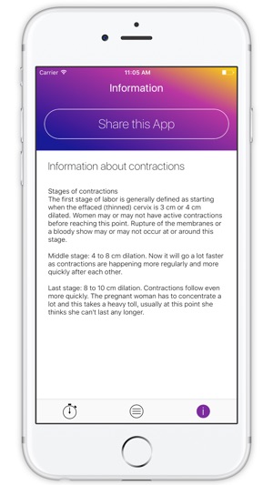 Contraction Timer - baby birth(圖3)-速報App