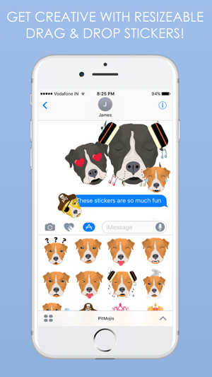 PitMojis - Pit Bull Emoji & Stickers(圖4)-速報App