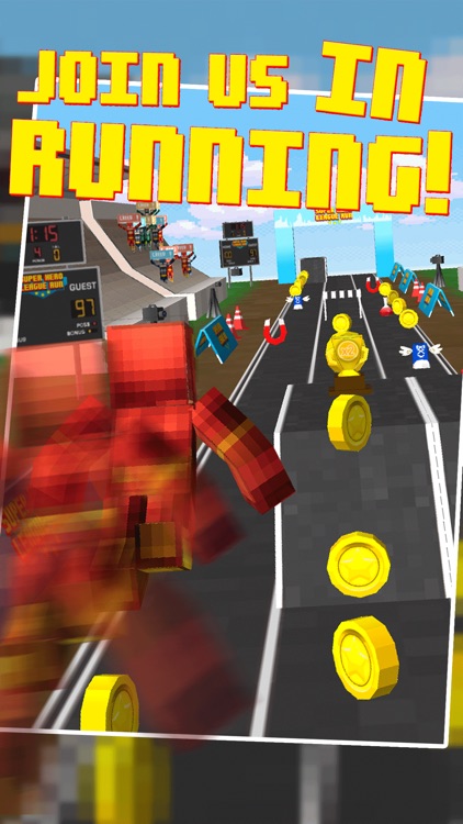 Superheroes Block 3D Running Games Pro