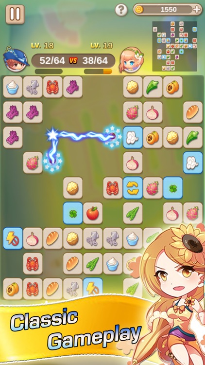 Mahjong Fruit Link: Classic Solitaire Game