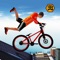 Rooftop bicycle stunt rider - bicycle simulator