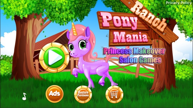 Pony Ranch Mania - Princess Makeover Salon Games(圖1)-速報App