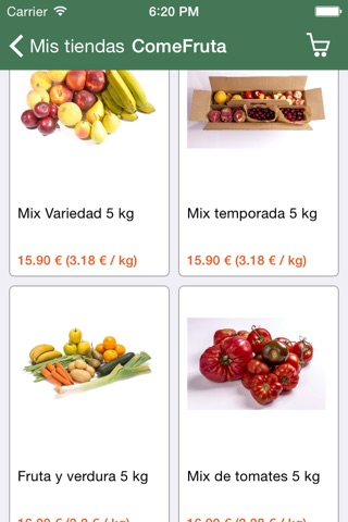 mentta: compra comida online screenshot 3