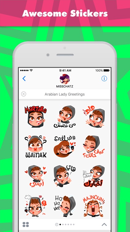 Arabian Lady Greetings stickers by MissChatZ