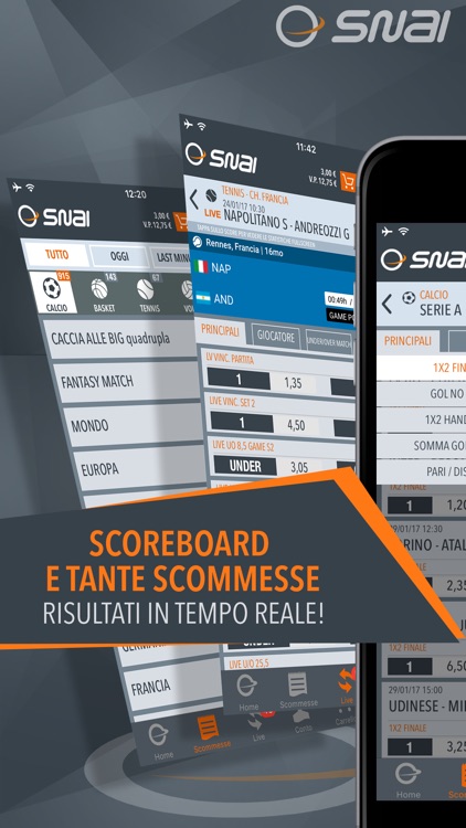 SNAI SPORT SCOMMESSE