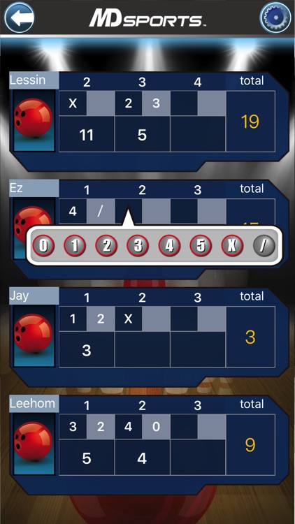 MD Sports Bowling Scorecard screenshot-1