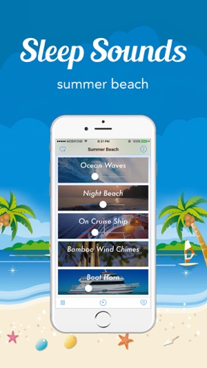 Sleep Sounds - White Noise : Summer Beach(圖1)-速報App