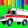 Ambulance Coloring Book And Kids Games