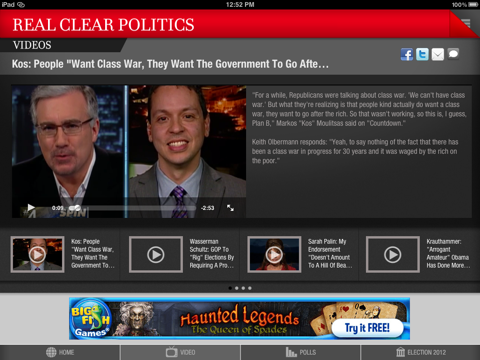 Real Clear Politics for iPad screenshot 4