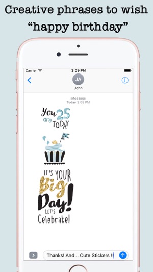 Happy Birthday Card Wishes For iMessage(圖3)-速報App