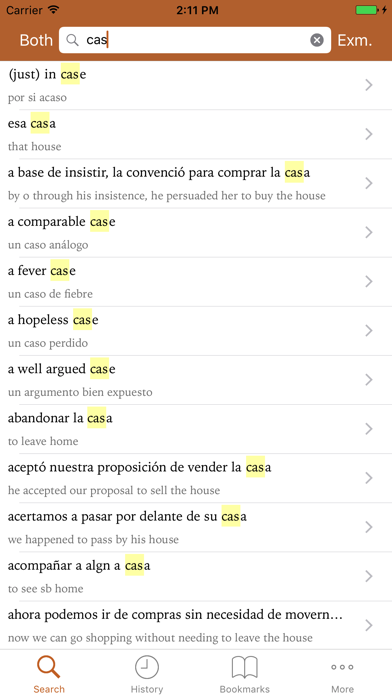 Collins Spanish Dictionary - Complete and Unabridged 9th Edition Screenshot 1
