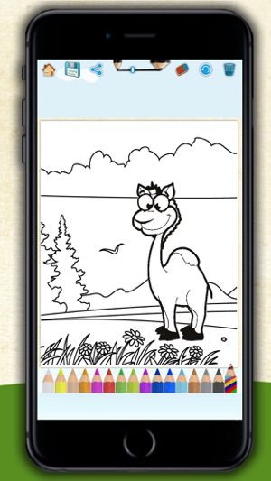 Animals coloring book – paint drawings