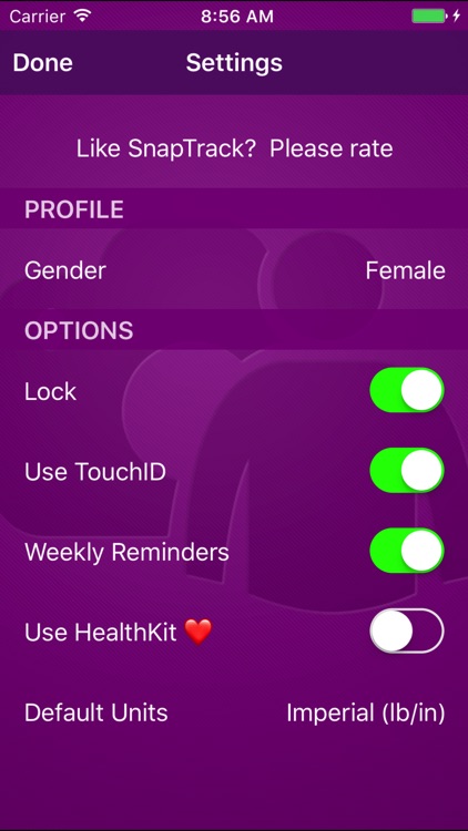 SnapTrack - Selfie body change progress tracking