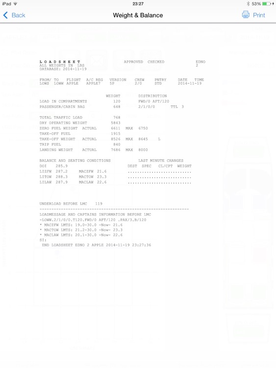 Pan Aero Weight and Balance C525