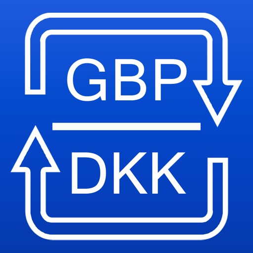 British Pound / Danish Krone currency converter icon