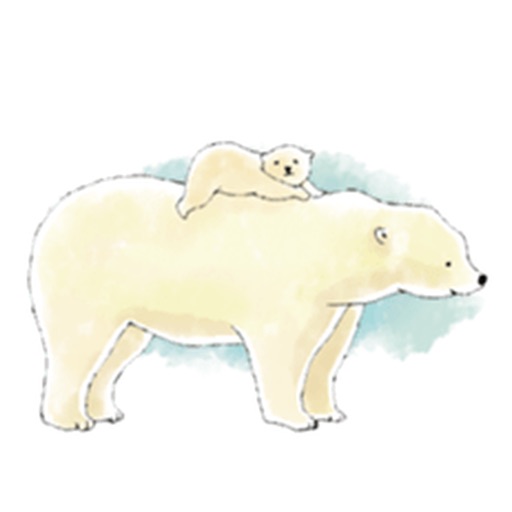 Great Mother Polar Bear - Watercolor Sticker icon