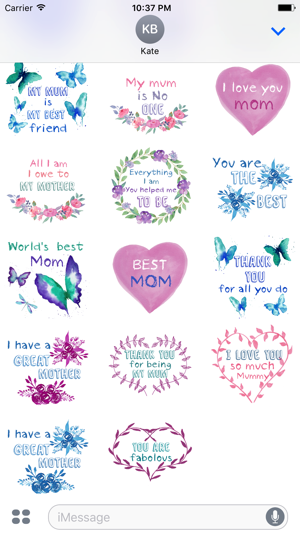 Happy Mother's Day Stickers Quotes(圖3)-速報App