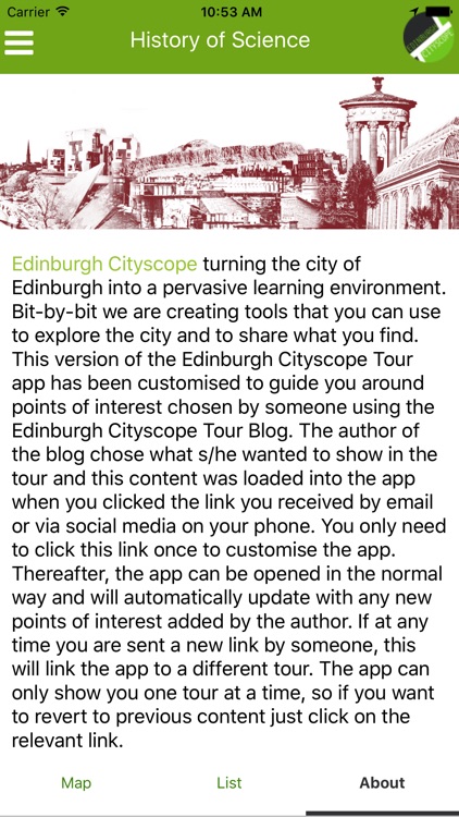 Edinburgh CityScope Tour App