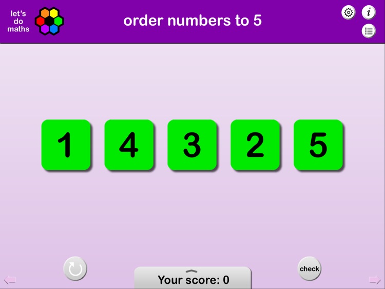Ordering Numbers to 5
