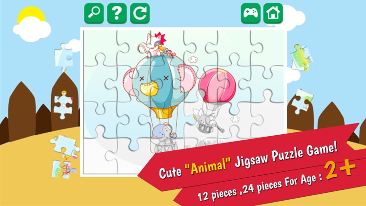 Pets And Wild Animal Jigsaw Game For Kids