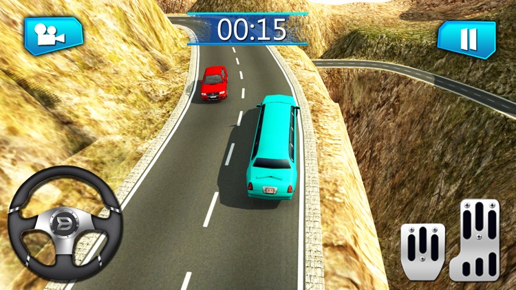 Uphill Limo Drive & Car Simulator screenshot-3