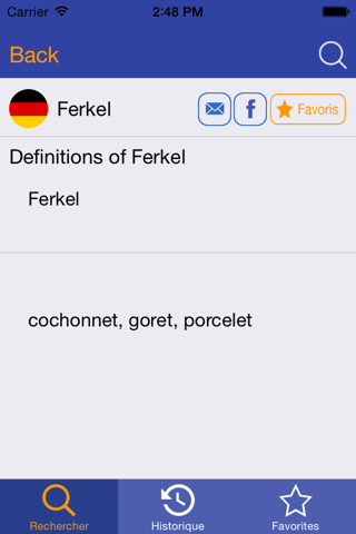 Français - Allemand Dictionnaire de poche Offline screenshot 3