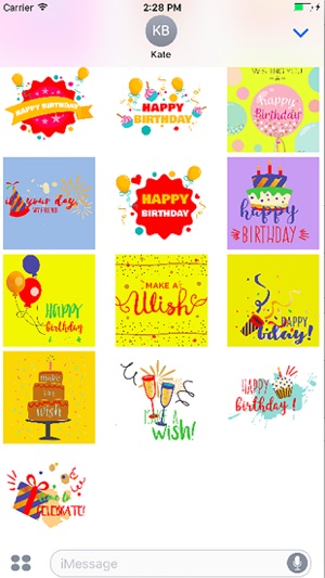 Happy Birthday Celebrate Cards for iMessage(圖5)-速報App