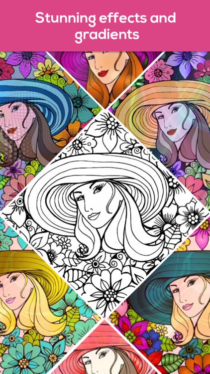 Coloring book for adults iColor & coloring pages screenshot-3